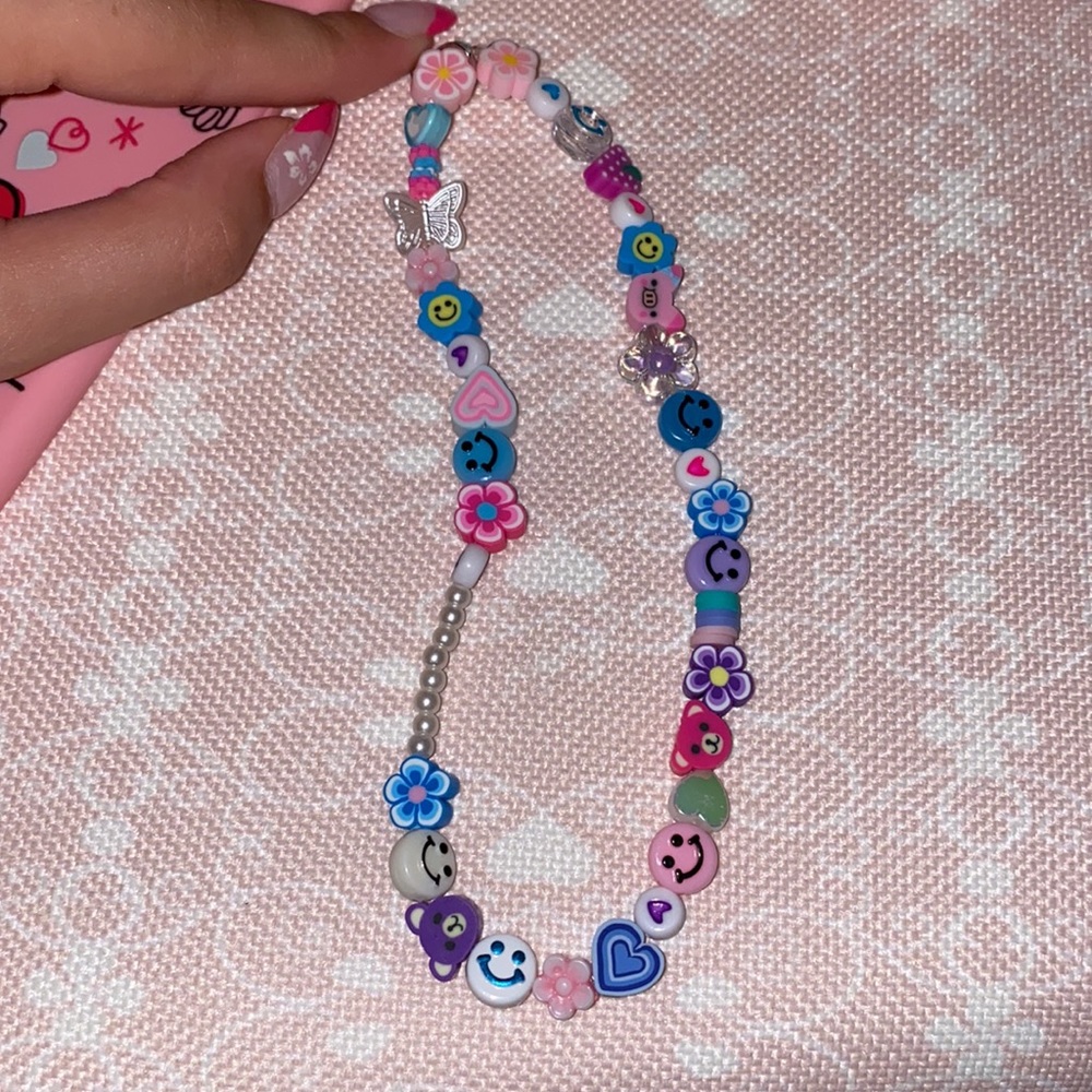 Handmade cell phone charm strap